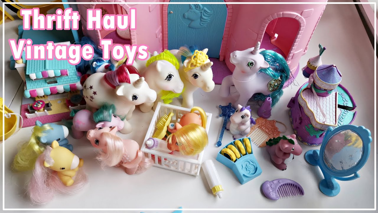 Vintage Toy Thrift Haul - My Little Pony Polly Pocket Star Castle 90s 80s Toys