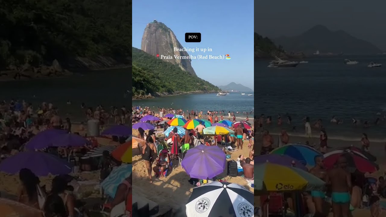 Praia Vermelha Brazil #praiavermelha #riodejaneiro #beach #braziltravel #solotravel #brazil #rio