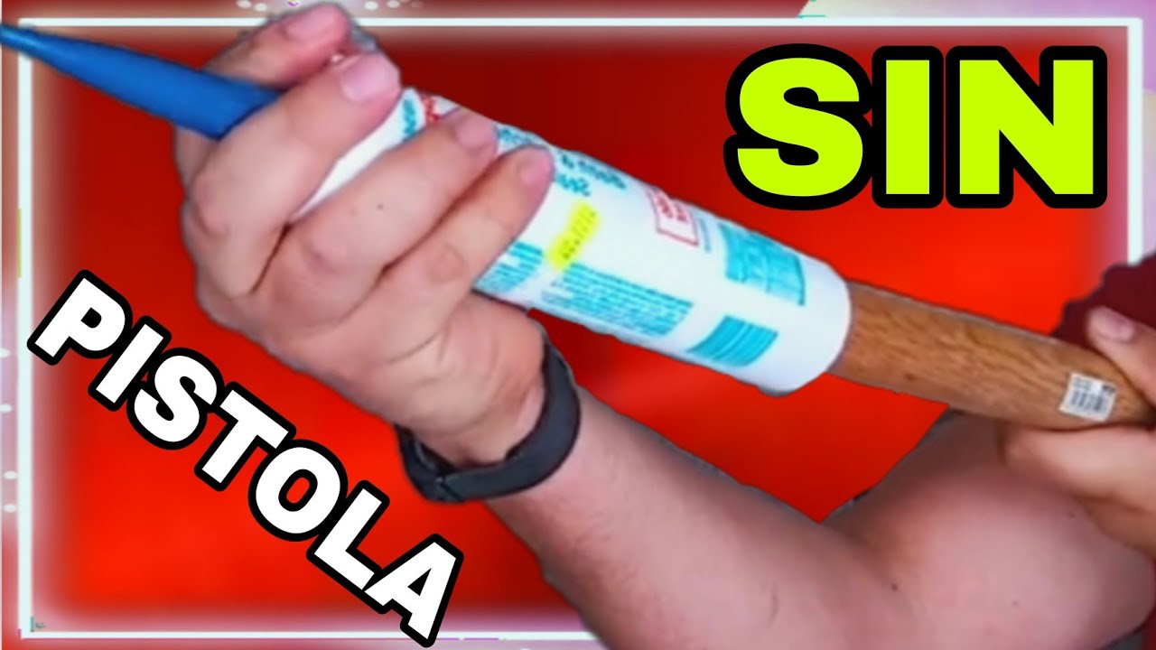 COMO aplicar🟢 SILICÓN SIN PISTOLA🚫 o CALAFATEADORA