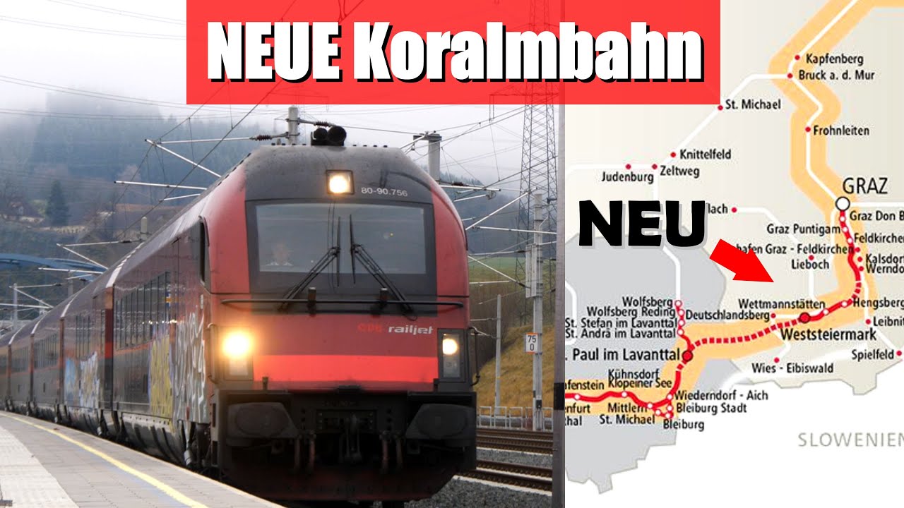 Koralmbahn ERÖFFNET: 127km NEUE Schnellfahrstrecke | Graz-Klagenfurt