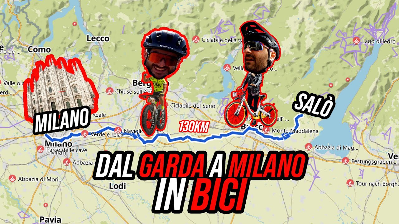 DA SALÒ A MILANO IN BICI - PRIMO TEST PIRELLI PZERO RACE TRL