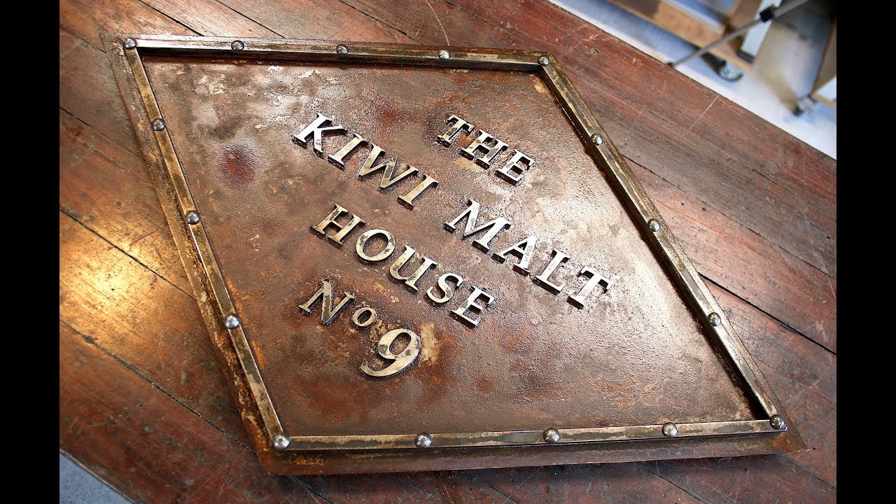 Rustic Hand Made Steel Sign - Forme Industrious