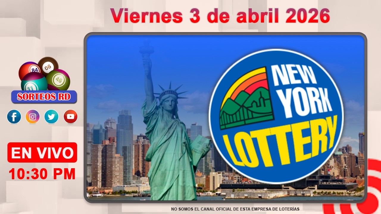 New York Lottery en vivo │Viernes 3 de abril 2026-- 10:30 PM #loteriasdominicanas