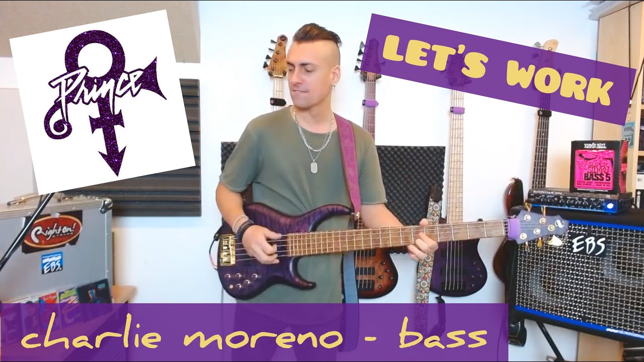Charlie Moreno - Let's Work bass cover (live streaming highlights)