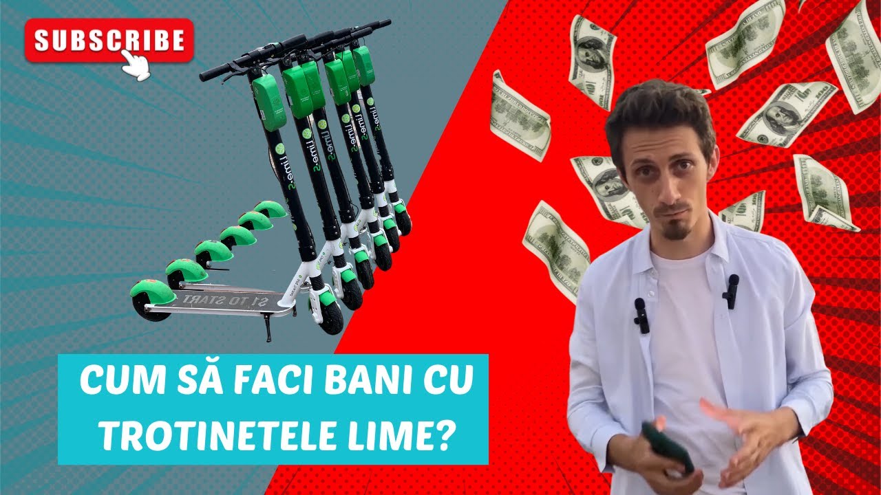 Cum să faci bani cu trotinetele Lime?