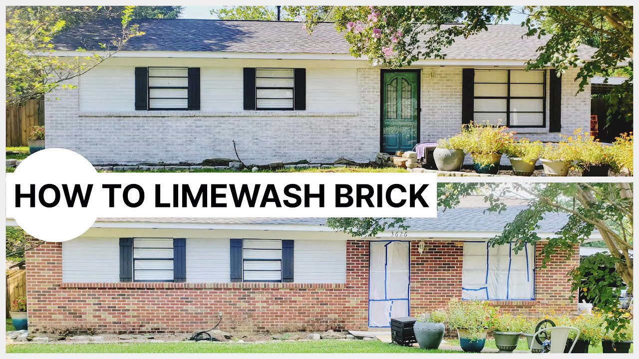How to Limewash Exterior Brick House with Romabio Classico Limewash