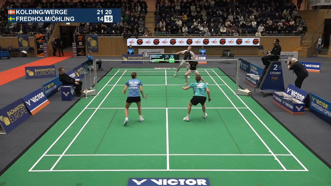 Match point - Kolding / Werge vs Fredholm / Öhling - XD, SF - Swedish Open 2025