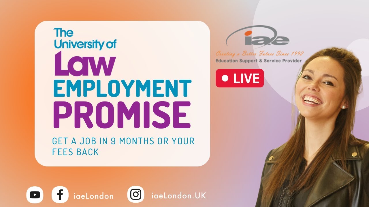 University of Law's Promise Employability || 100% tuition fee back ||
