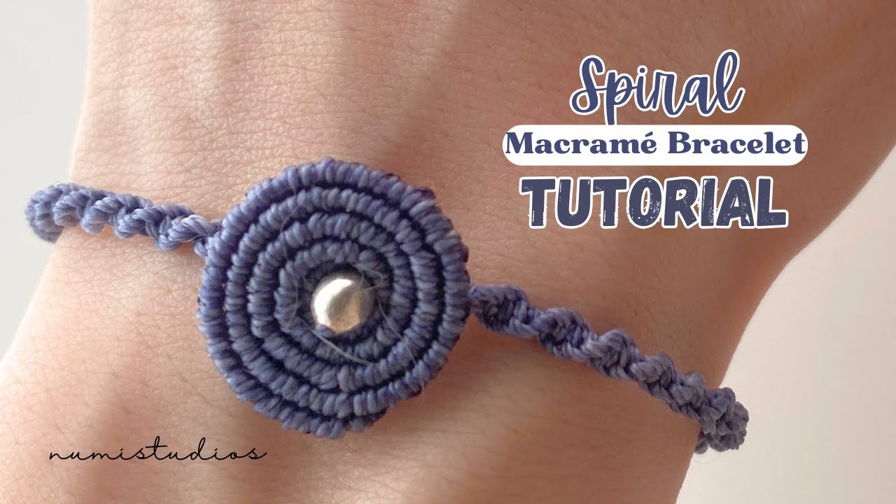 Spiral Macrame Bracelet Tutorial | Step-by-Step Macrame Jewelry