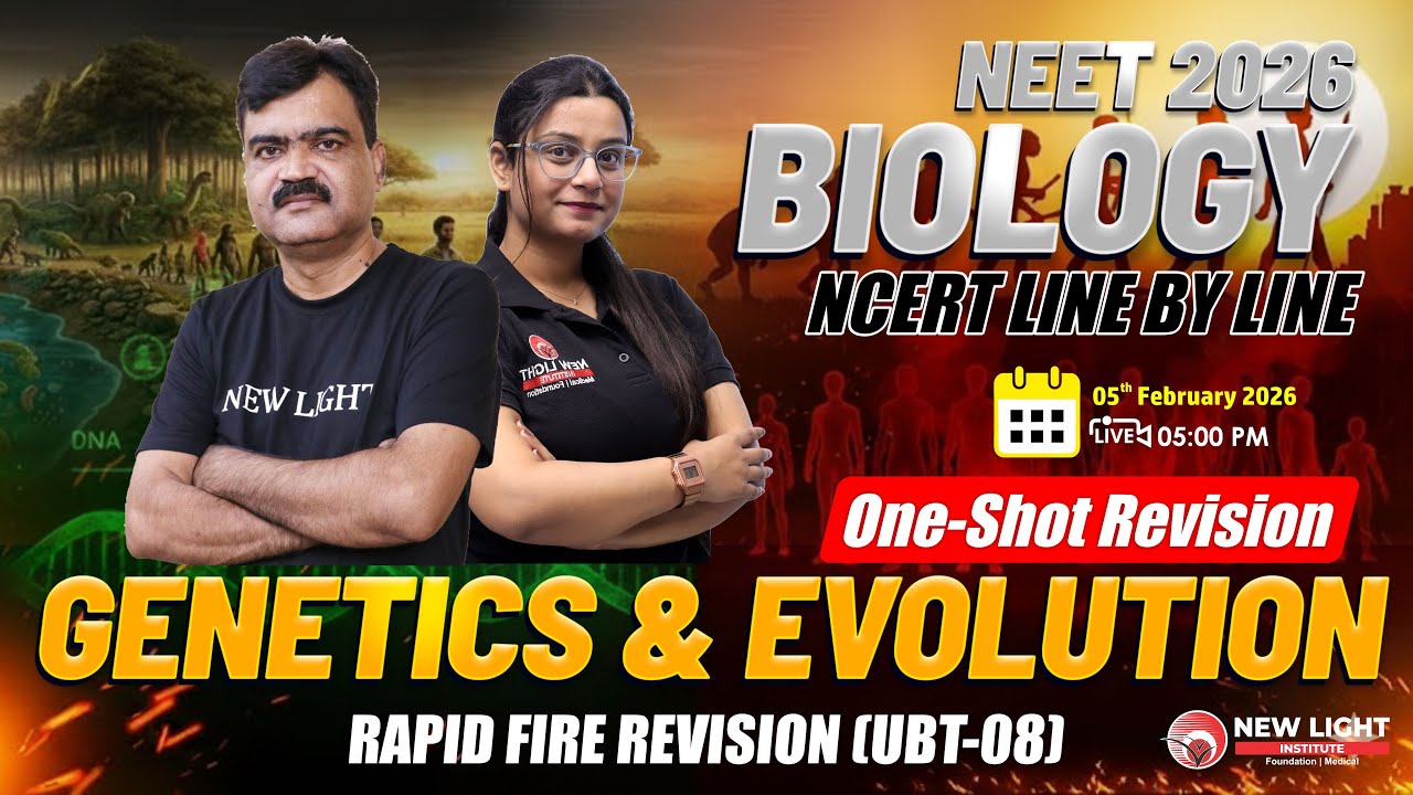 🔴LIVE NEET 2026 | BIOLOGY RAPID FIRE REVISION | UNIT-WISE BIO TEST (UBT-08) | NEW LIGHT #neet_2026