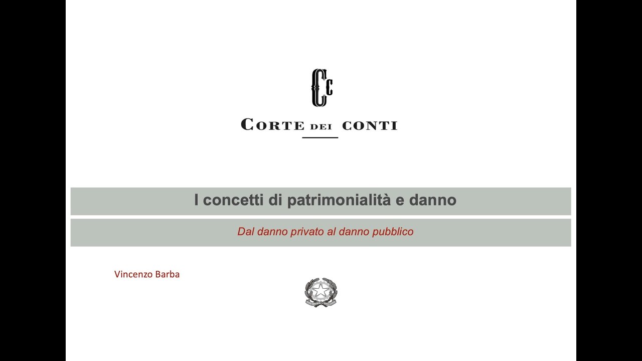 Patrimonialità e danno