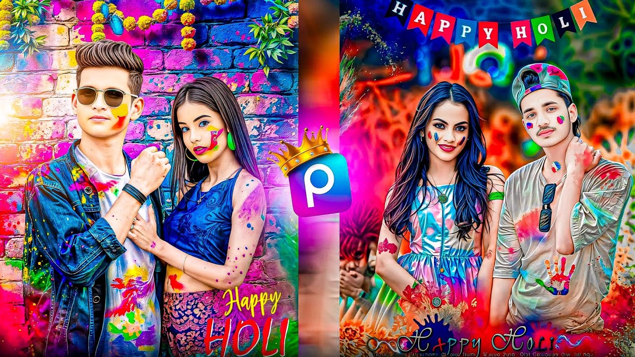 Happy Holi Photo Editing PicsArt 2025 | PicsArt Se Holi Photo Editing Kaise Kare | Photo Editing