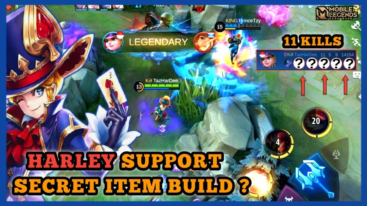 HARLEY SUPPORT | BEST BUILD 2021 | SECRET OP BUILD MUST TRY | MOBILE LEGENDS