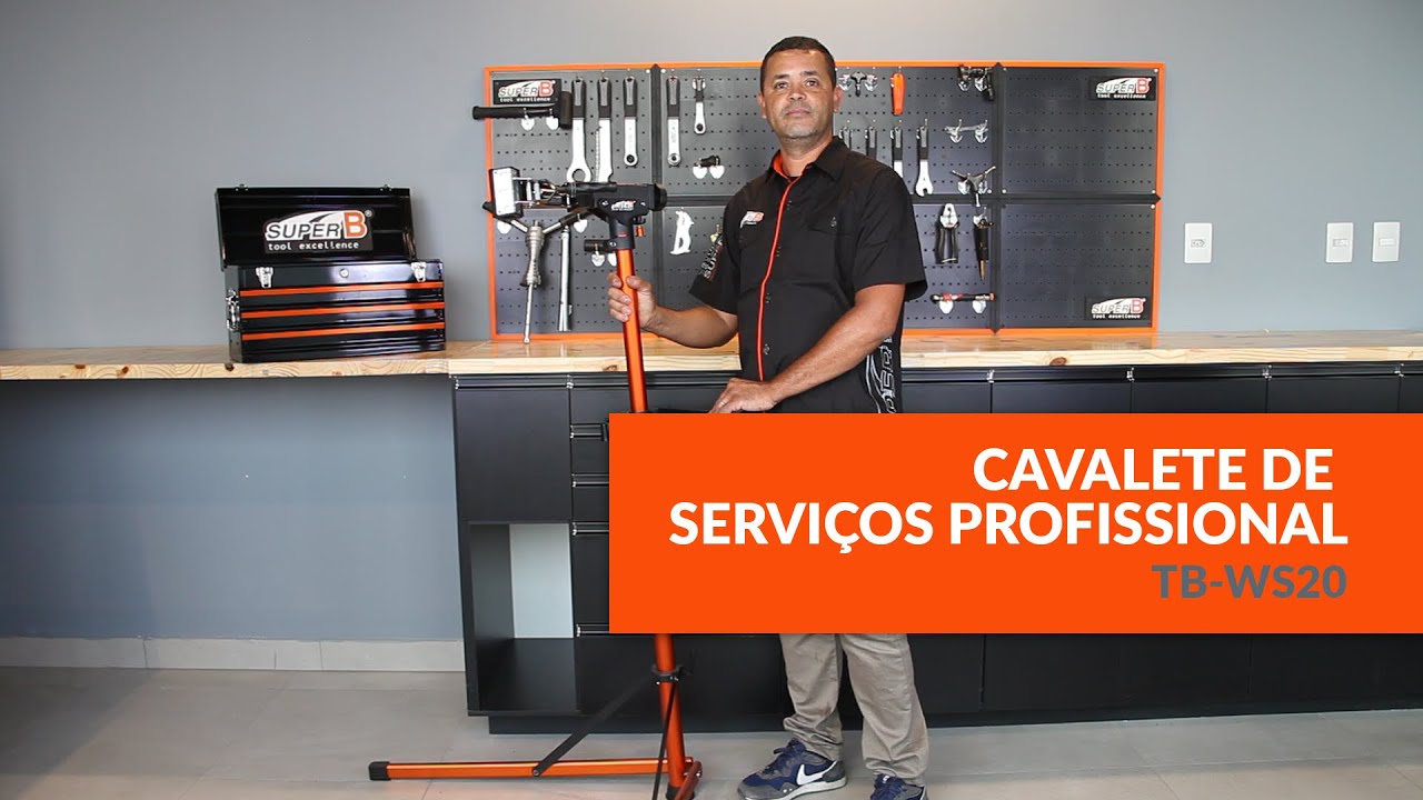 Super B - Cavalete de Serviço Profissional TB-WS20 - Suporte para Reparo
