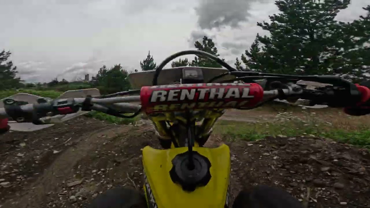 Doing some laps around the track at the lake then off to the fire breaks. #fyp #dirtbike #drz250