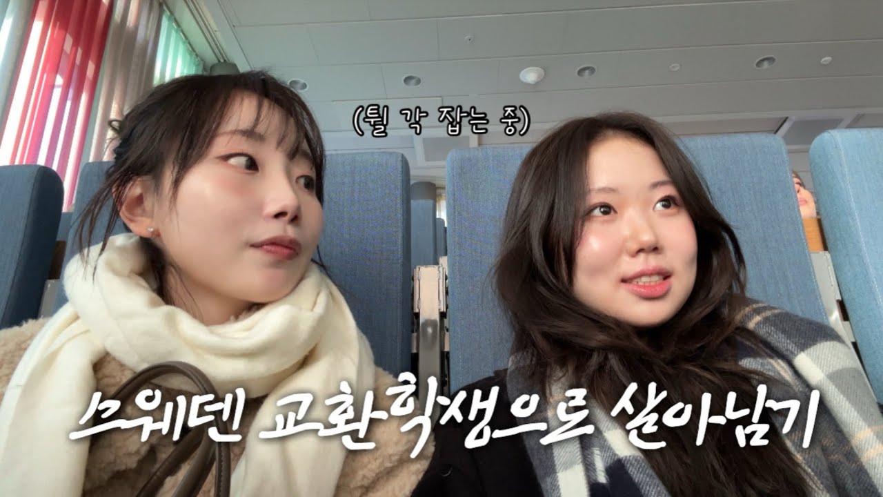 🇸🇪 스웨덴 교환학생 브이로그 | 개강 첫 주부터 개밤티 두쫀쿠 만들고 기숙사에서 오로라 구경하기 💫