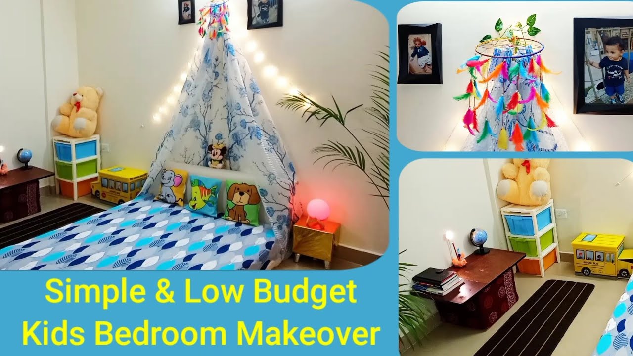 Simple And Low Budget Kids Bed Room Makeover Ideas | Kids Bedroom Decoration Ideas |#lifeofmadhumita