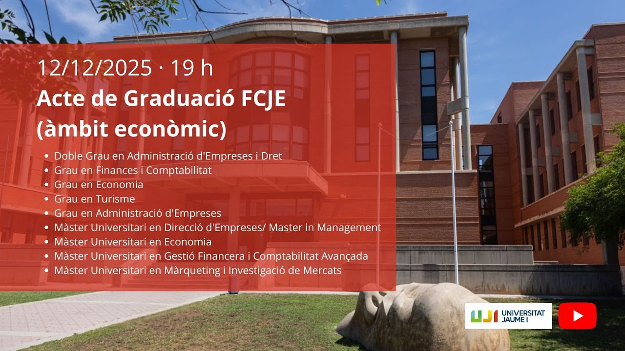 Acte de Graduaci&oacute; de la FCJE (&agrave;mbit econ&ograve;mic) (2025)