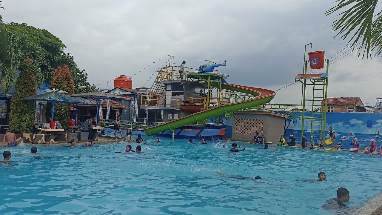 Kolam renang dermaga laut Cibogo Ciranjang ‼️diiringi musik kita usahan lagi