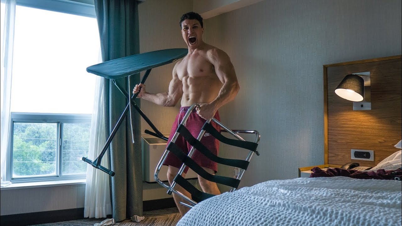 M&oacute;j Trening w Pokoju Hotelowym w Podr&oacute;ży do NY -  USA VLOG #16