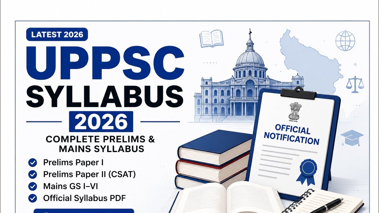 UPPSC SYLLABUS 2026 / UPPCS SYLLABUS / UPPSC EXAM PATTERN / UPPCS EXAM /#uppsc #uppcs #uppscsyllabus