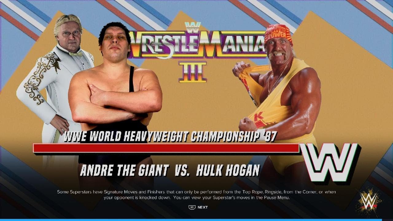 WWE 2K24_Andre VS Hogan WM3