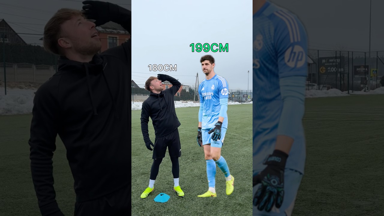 HOW TALL ARE FOOTBALL PLAYERS? #football #shorts #yt