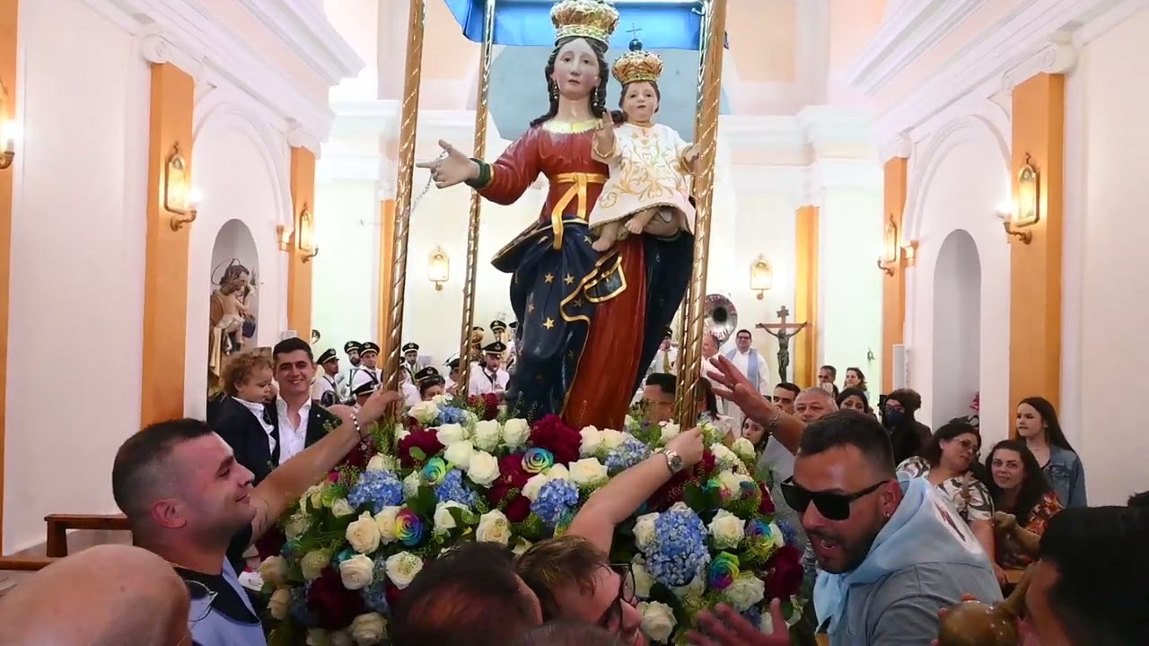 Portosalvo. MARIA SS.MA DI PORTOSALVO festa 2024. Rientro processione. 2/2