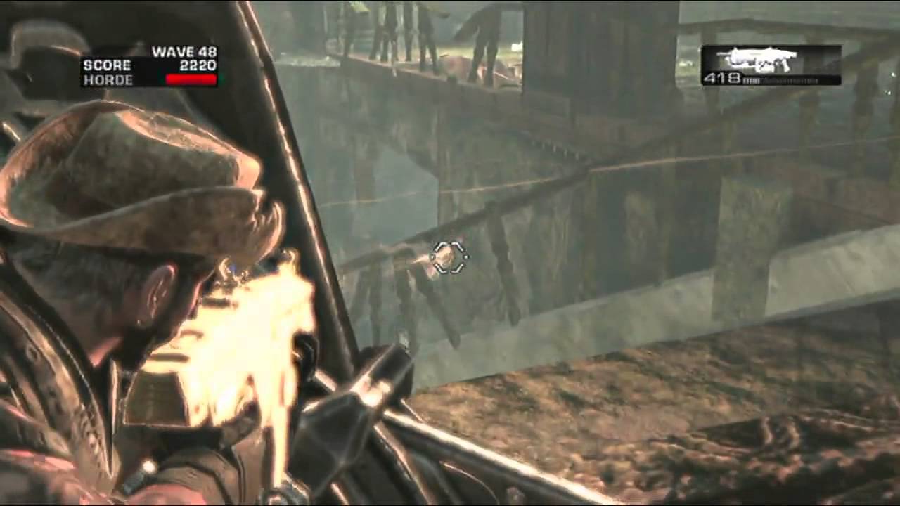 Gears of War 2 - Insane Horde on Mansion