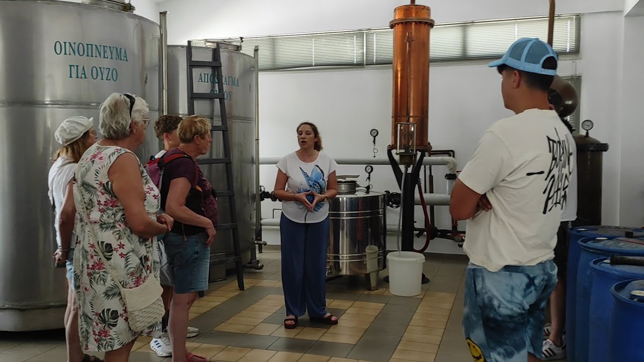 Ouzo! Visiting the Frantzeskos Ouzo factory in Samos