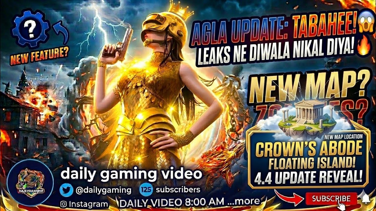 BGMI 4.4 UPDATE IS HERE! 👑 Crown's Abode Floating Island Gameplay! 😱 (Don't Skip)