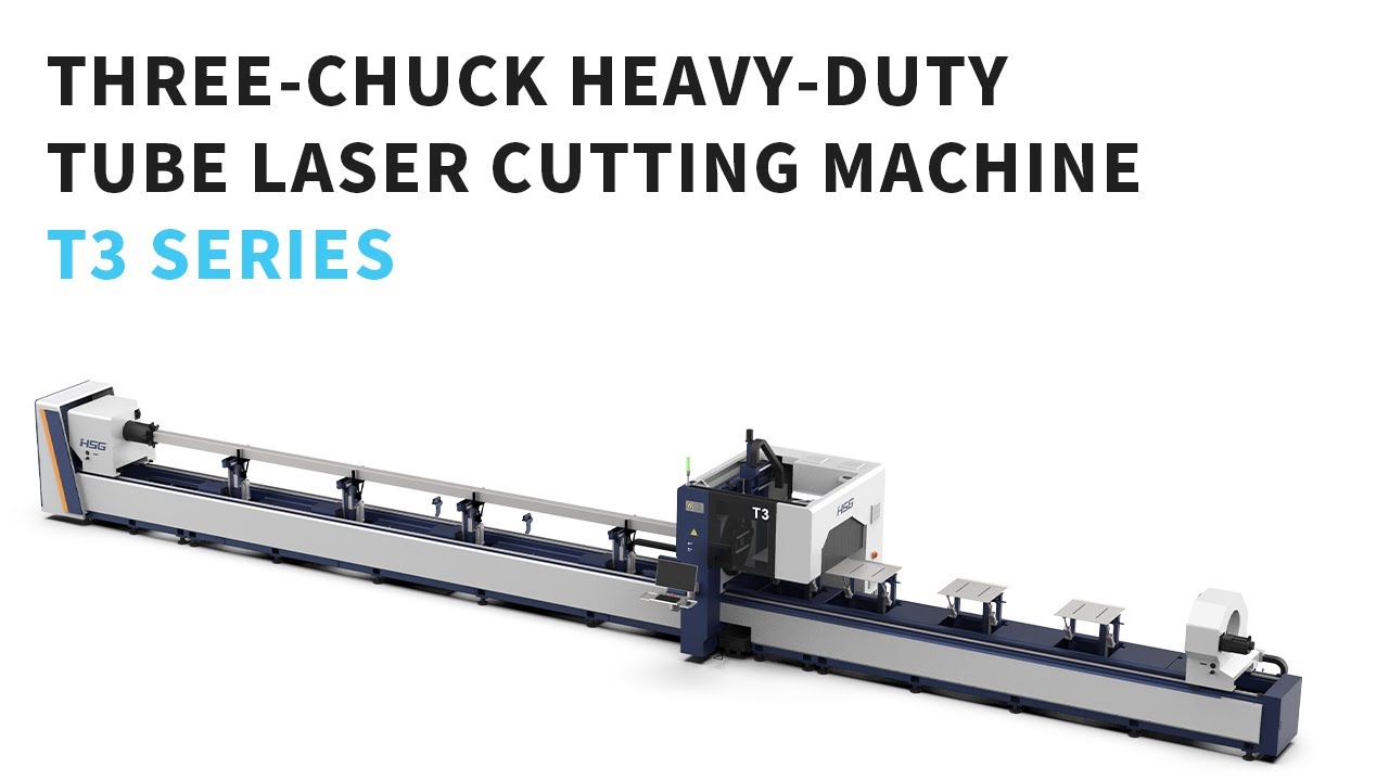 T3 Series Three-chuck Heavy-duty Tube Laser Cutting Machine