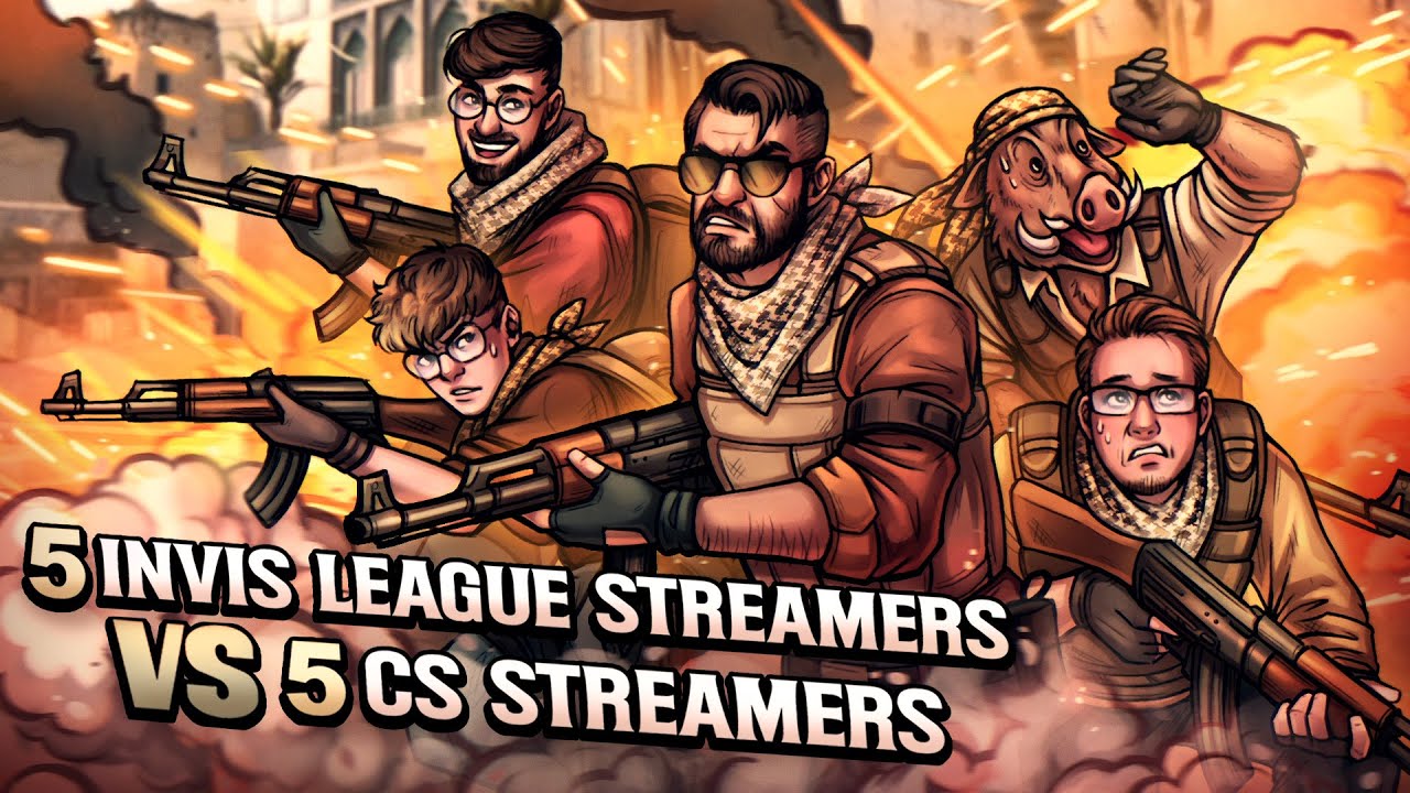 5 INVISIBLE LEAGUE STREAMERS VS 5 CS STREAMERS, WHO WINS?