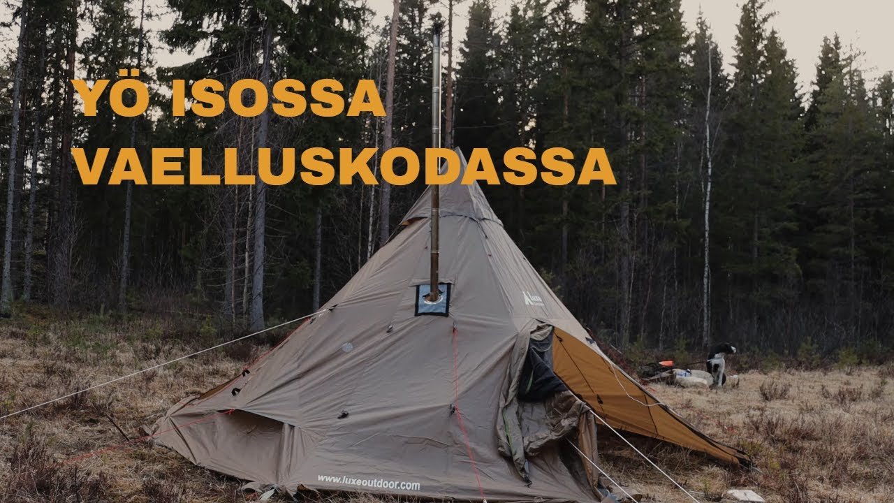 Yövytään isossa vaelluskodassa/Luxe Megahorn XL