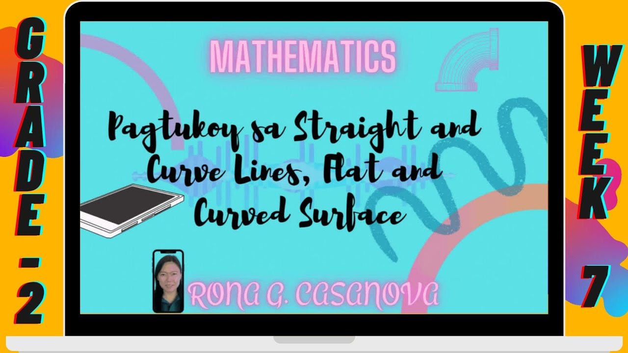 MATH Straight and curved lines, flat and curved surface