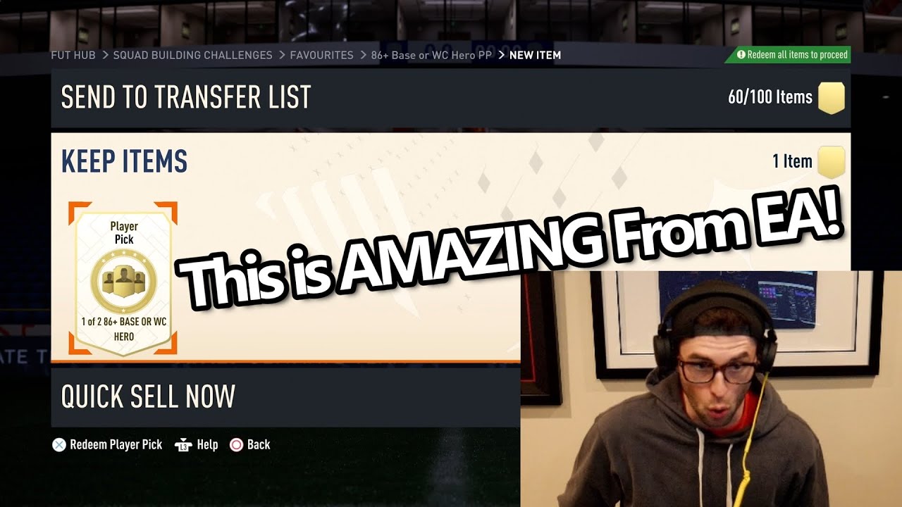 Nick tests NEW 86+ Base or WC Hero Player Pick SBC