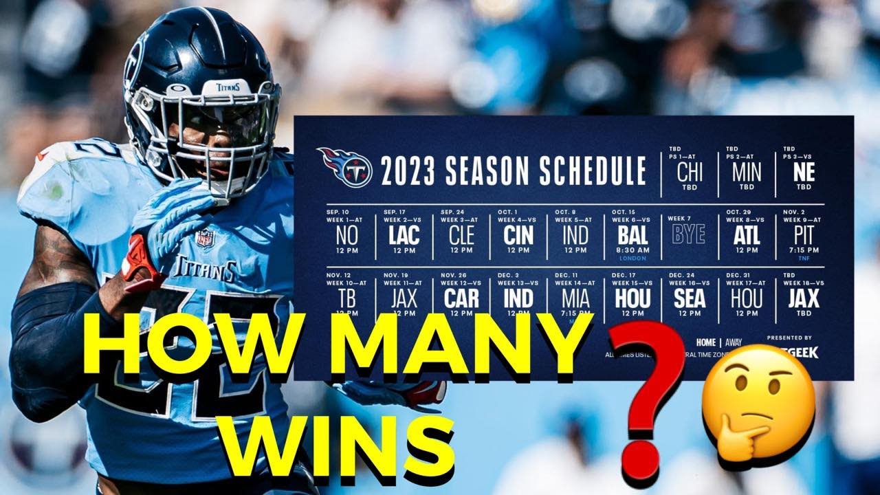 TENNESSEE TITANS PODCAST 2023 NFL SCHEDULE RELEASES! HOW MANY WINS??