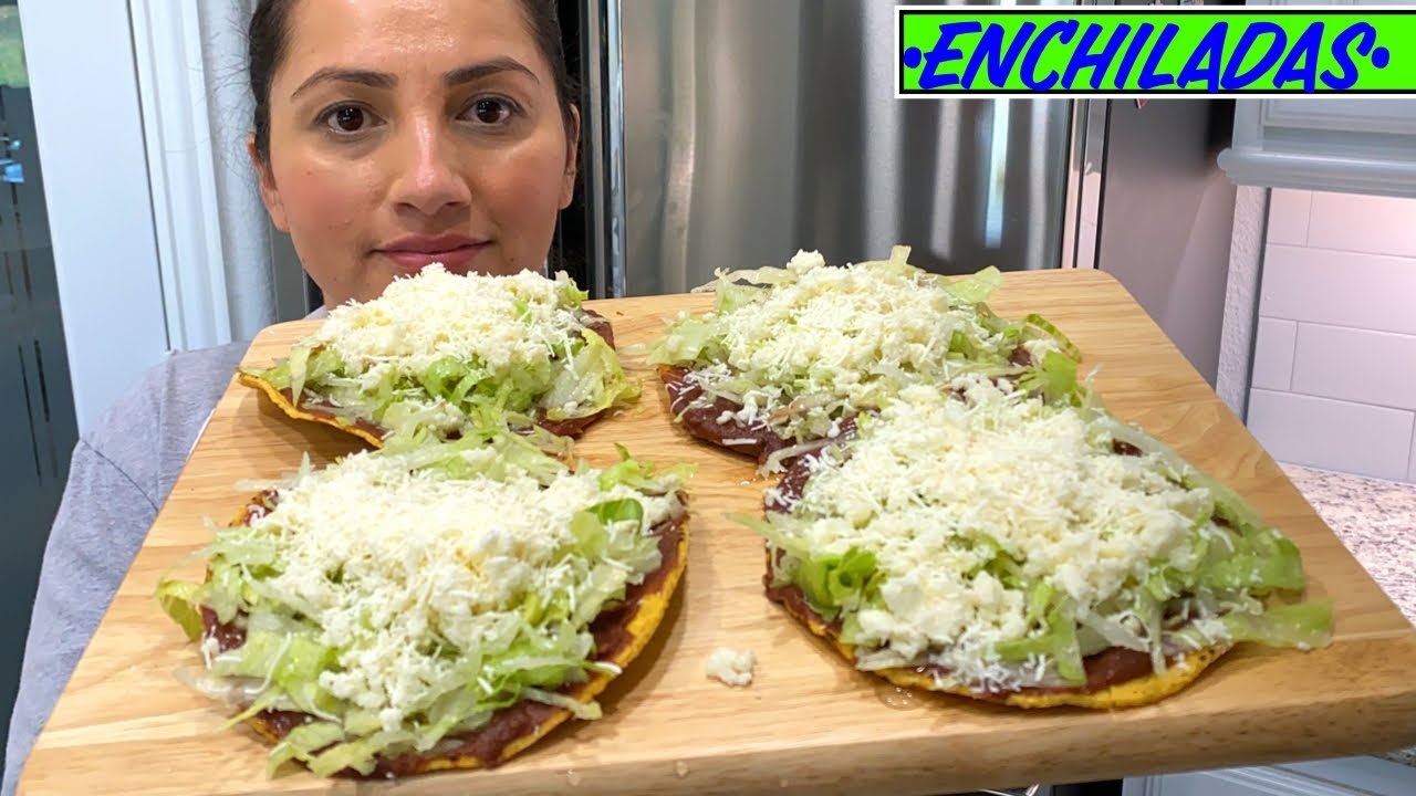 Enchiladas de frijoles y queso