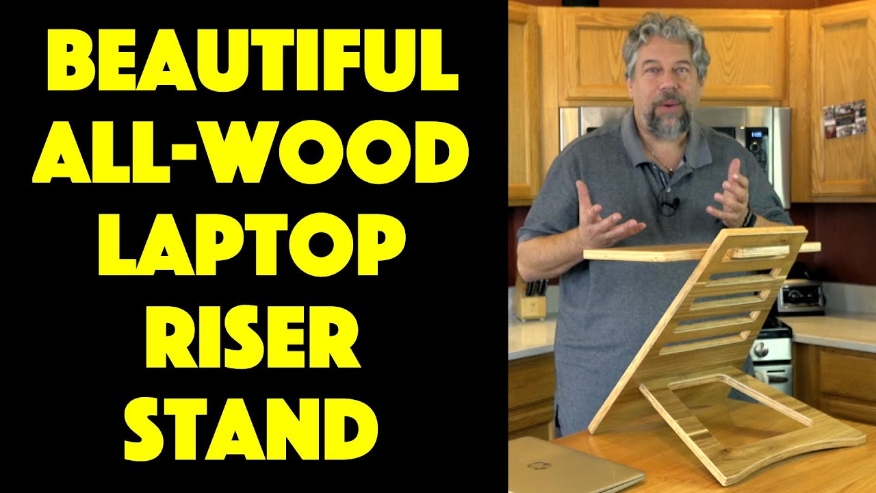 Victor High Rise Acacia Wood Laptop Riser Standing Desk Stand -- REVIEW