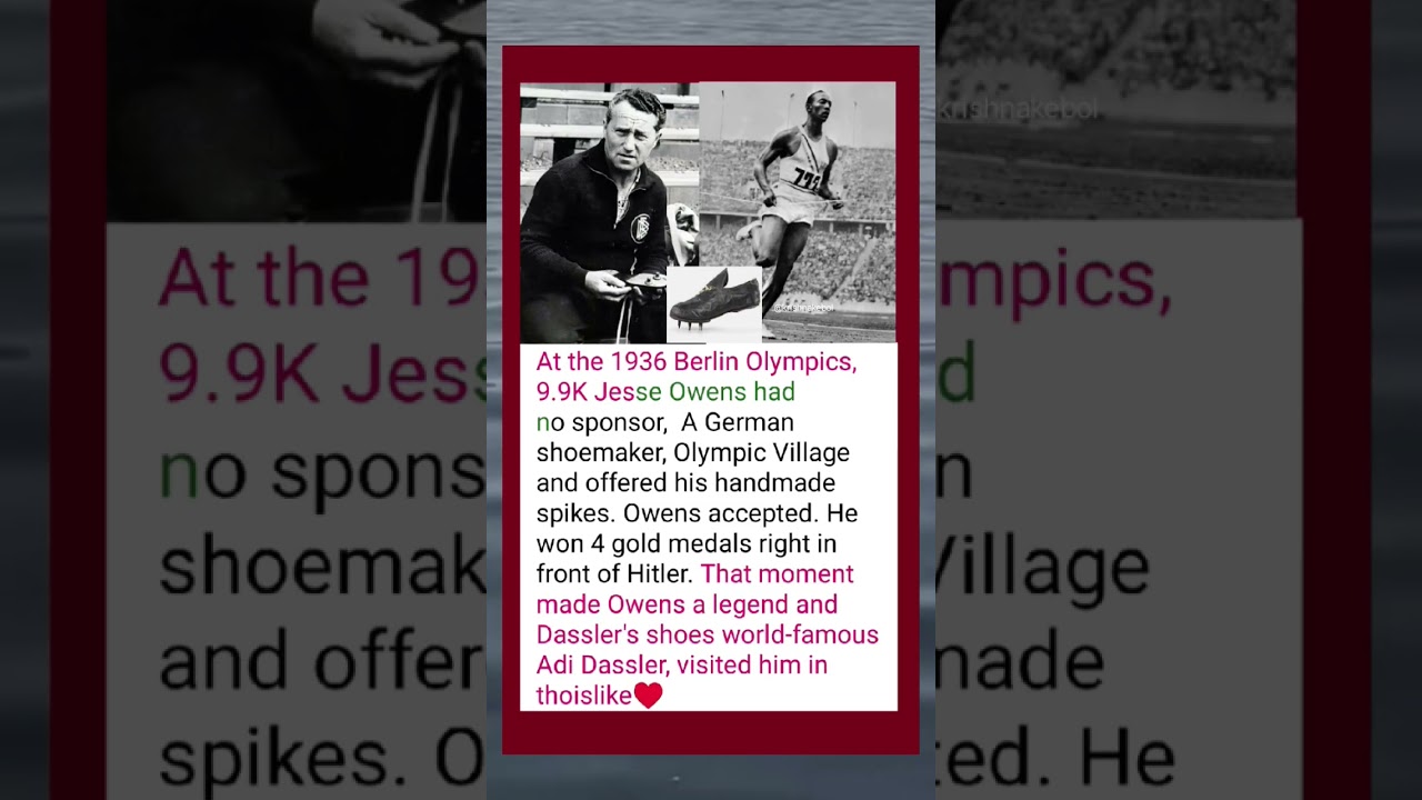 &hearts;️🥰Adi Dassler: the german shoemaker who helped Jesse Owens defy Hitler😱&hearts;️ #usa #shorts