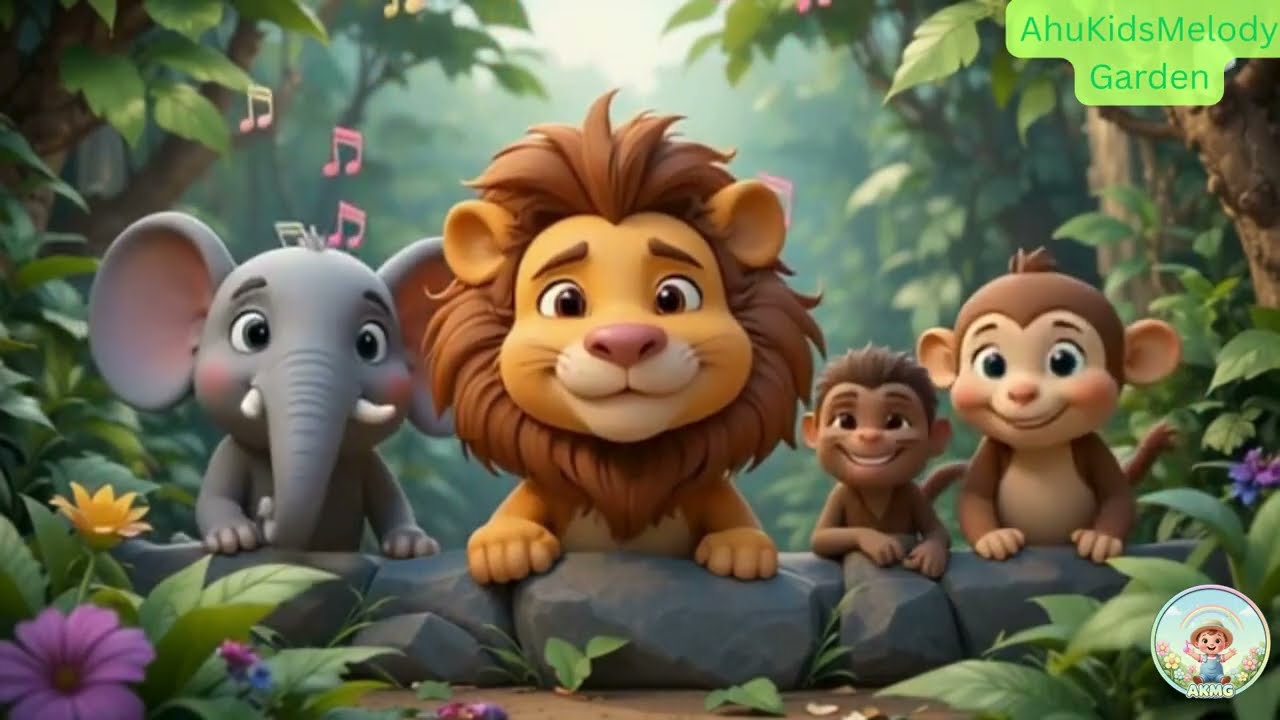 Wild Animals Song 🐯🐒 | Learn Jungle Animals for Kids #KidsLearning #AnimalSong #JungleAnimals