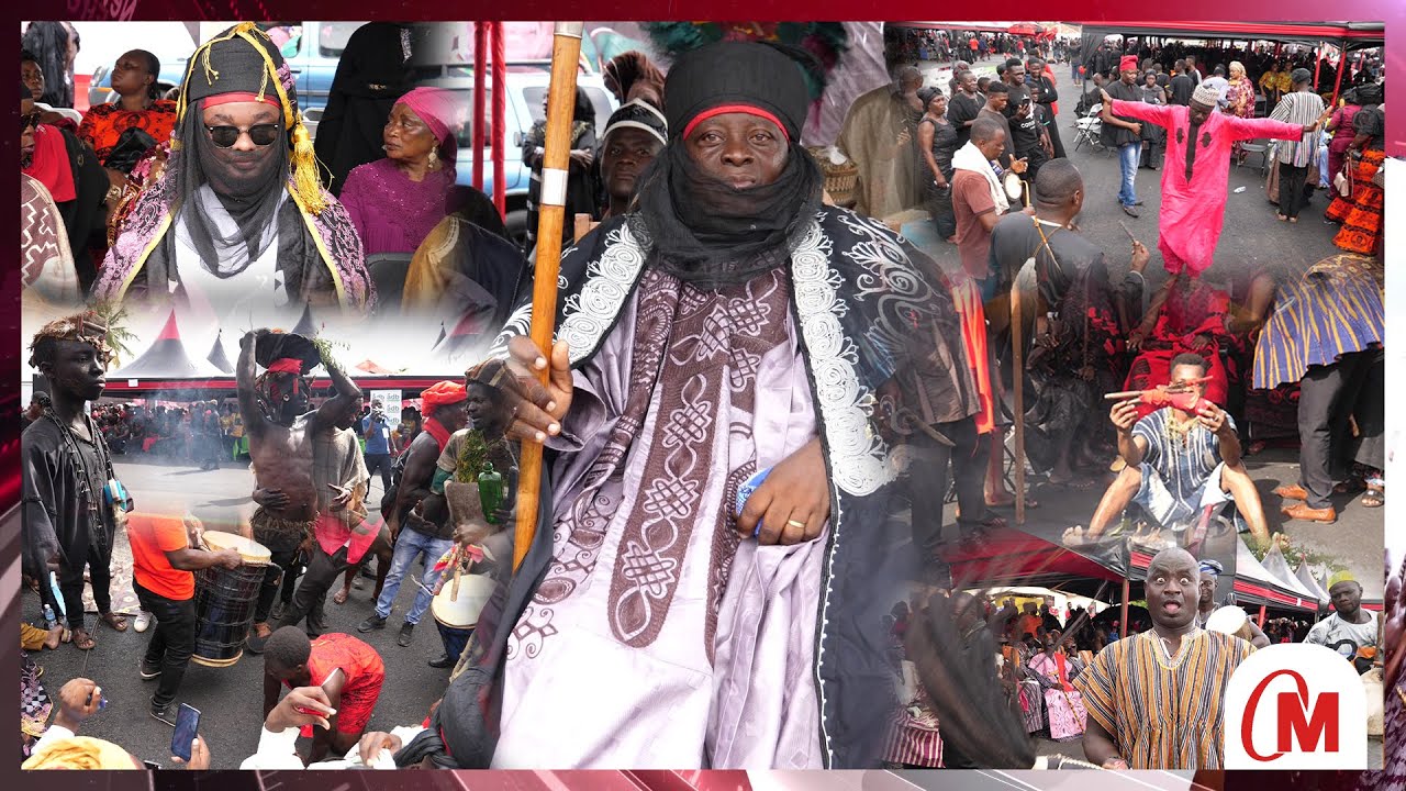Cultural Display Of Some Chiefs At The Last Day Burials Service Of New Juaben Hene & Ohemaa