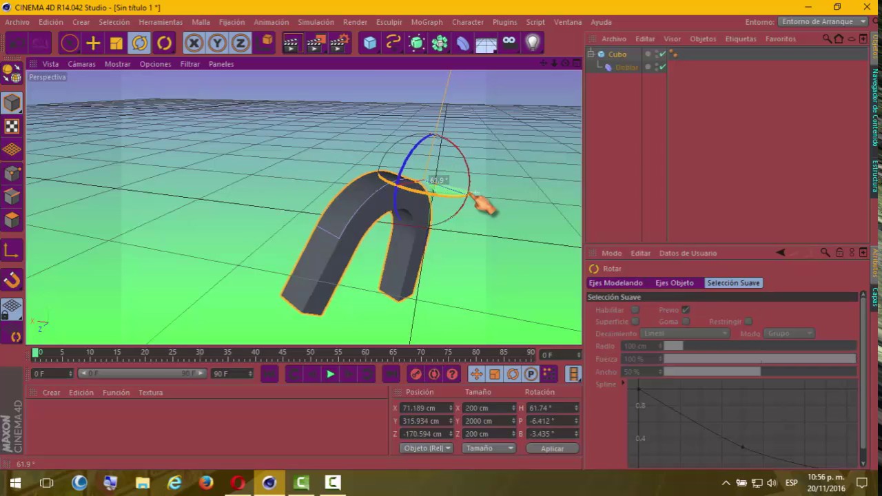 Deformadores en CINEMA 4D r14