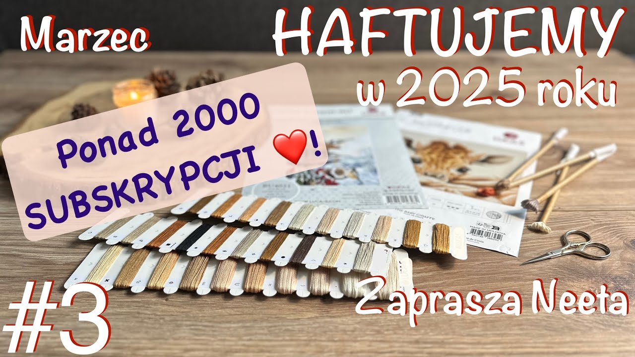HAFTUJEMY W 2025 R #3 Projekty, niespodzianki i FANTASTITCH czyli jak pobrałam wzór na apkę | Neeta