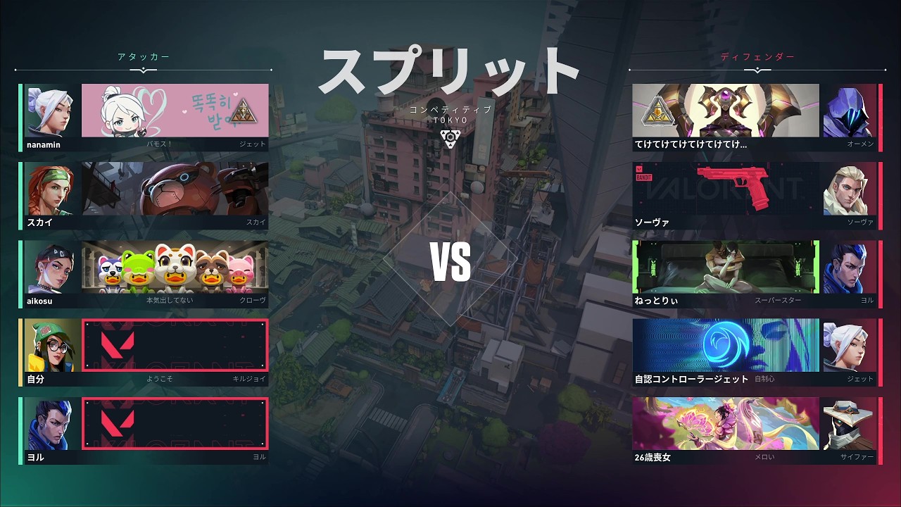 VALORANTプレイ記録 コンペ677