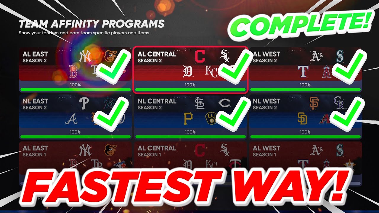 How to Complete Team Affinity Season 2... FAST!