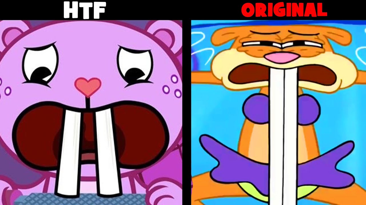HAPPY TREE FRIENDS SPONGEBOB REFERENCES.