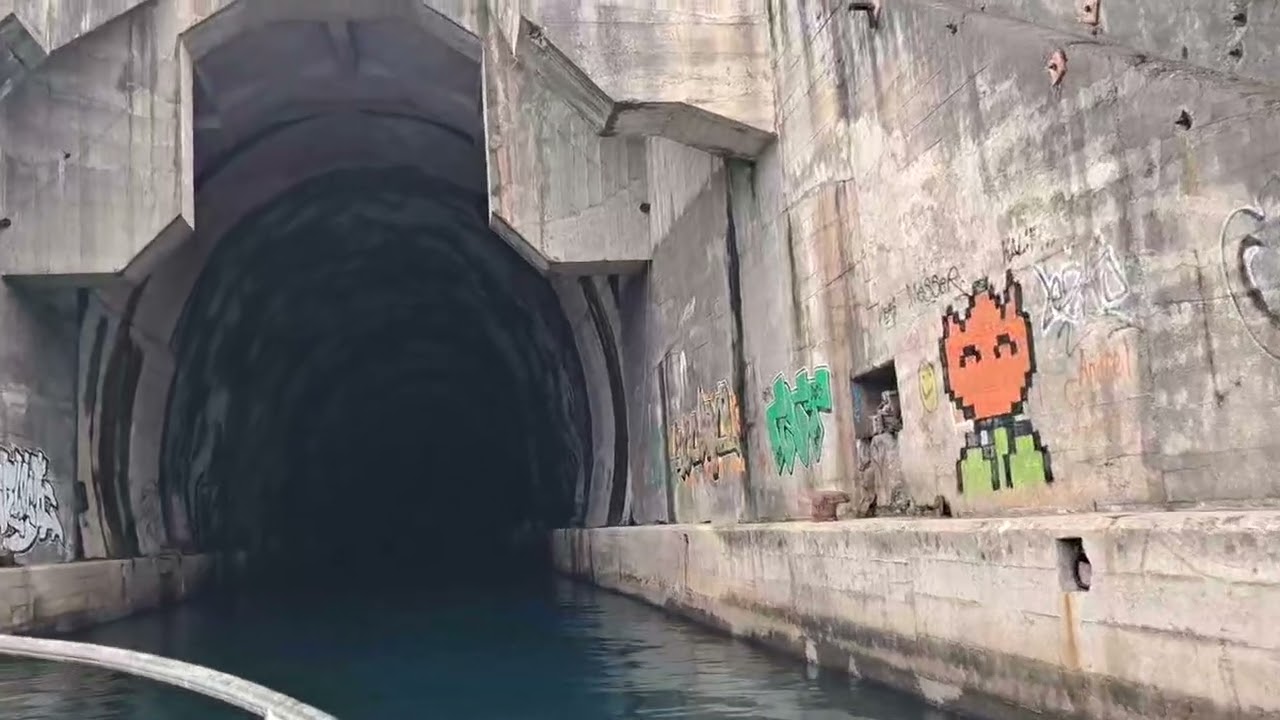 Soviet submarine tunnel. #Travel #bulkins
