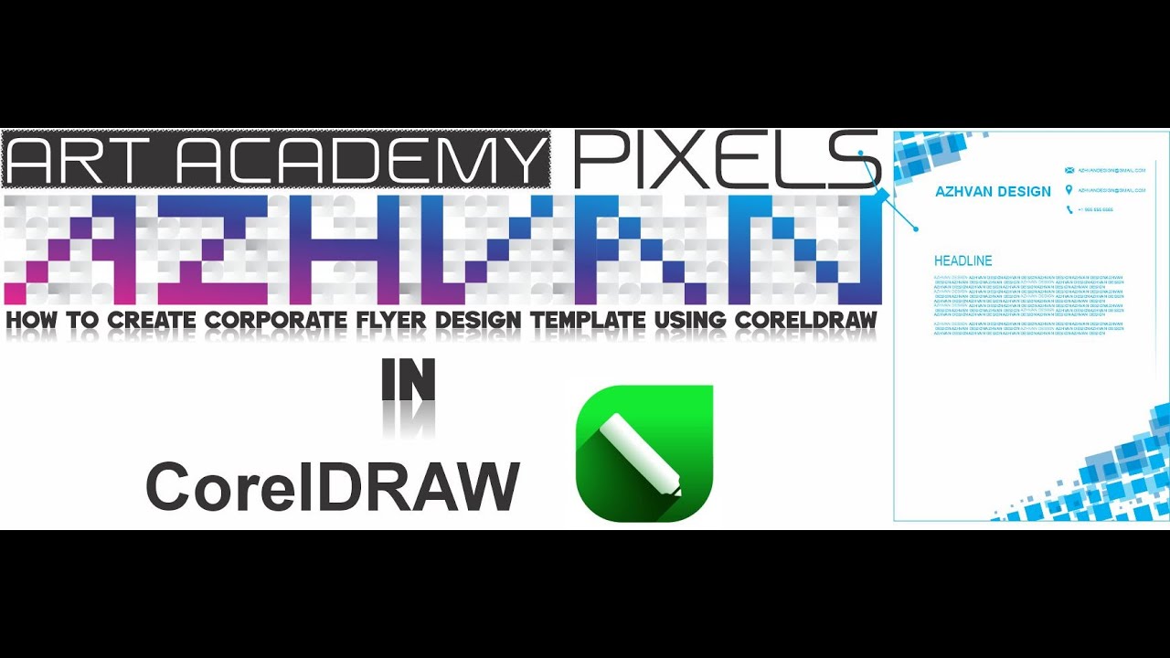 How to Create Corporate Flyer Design Template Using Coreldraw