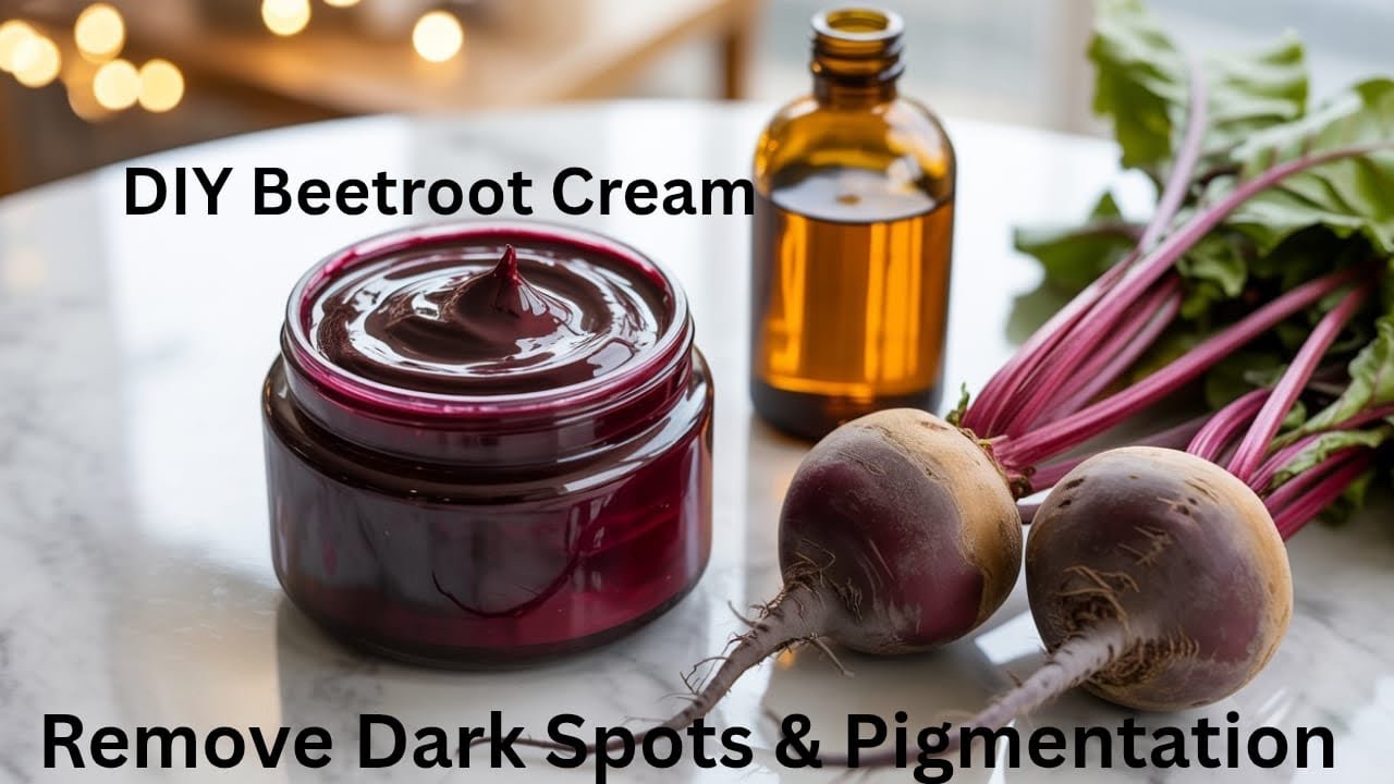 Applying Beetroot Cream on Face Daily remove Dark Spots & Pigmentation | Glowing Skin 
